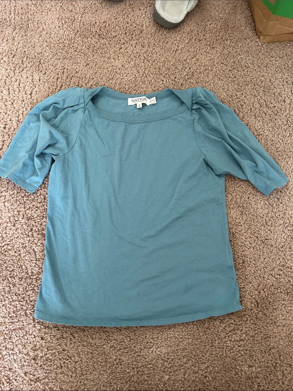 Nation LTD Teal Short Sleeve  Tee